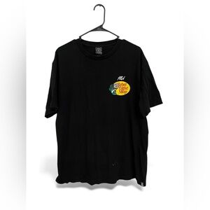 Rebel Eight Shop Graphic T-Shirt Black Positive Mental attitude Bass fish